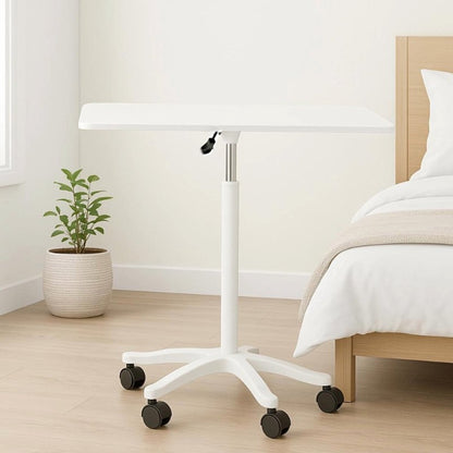 Table d'appoint Classics à hauteur réglable avec ressort à gaz - Blanc 