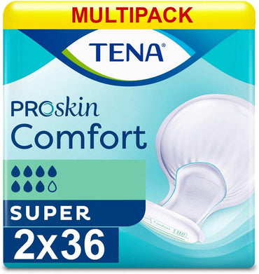 TENA Comfort Super Incontinence 2 Packs 36 Pads