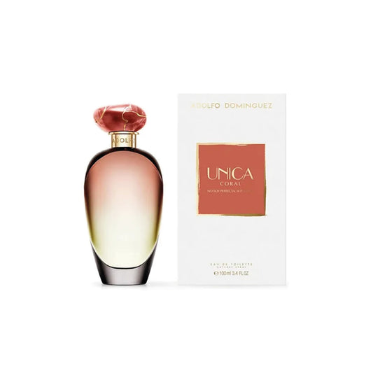 Adolfo Dominguez Única Coral Eau de Toilette Spray 50ml Fresh Floral Fruity Perfume for Women