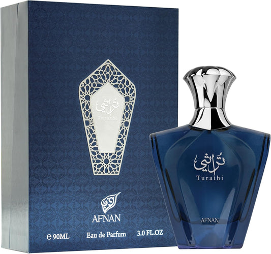 Afnan Turathi Blue Eau de Parfum Spray – 90 ml Men’s Fragrance