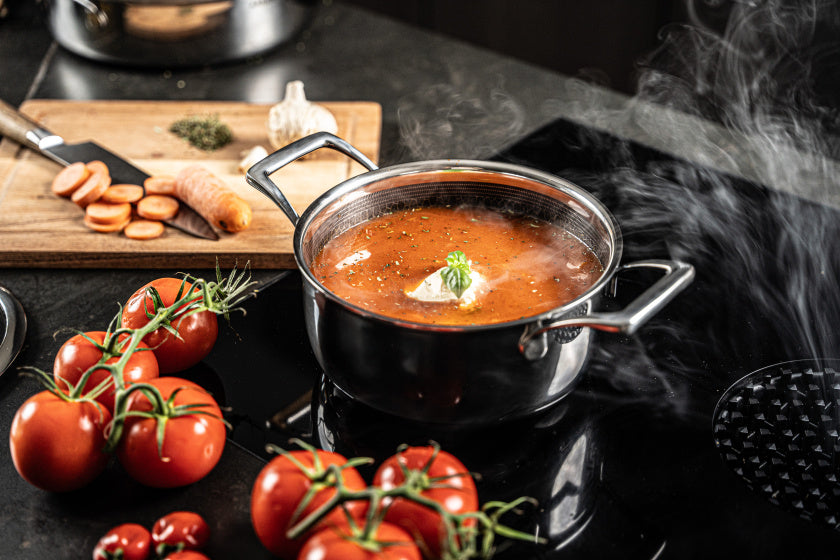 Arbaer 9-Piece Pan Set Induction With Honeycomb Non-Stick Coating