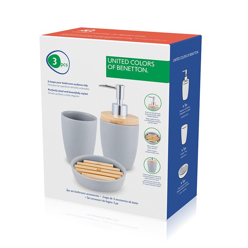 Benetton Badkamerset - 3 Delig - Keramiek - Afanaya
