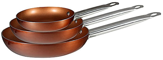Bergner Koekenpanset Copper Plus 20, 24 En 28 Cm - Afanaya
