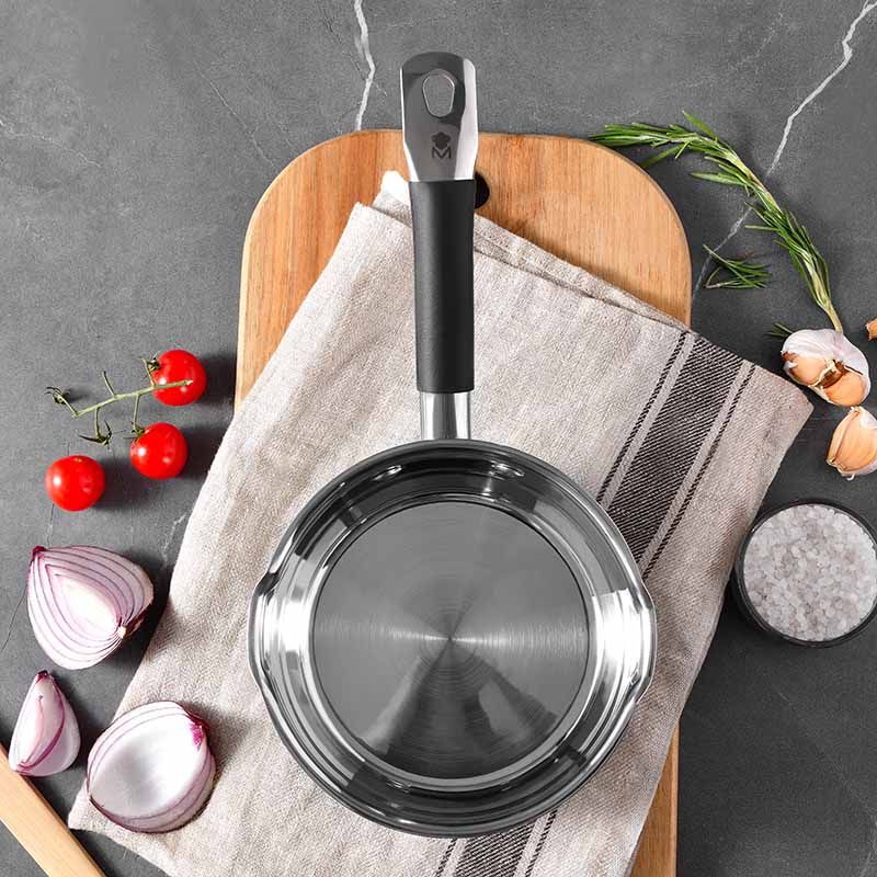 Bergner Masterpro Sauspan - Steelpan - Ø16 Cm - 1.3L - Afanaya