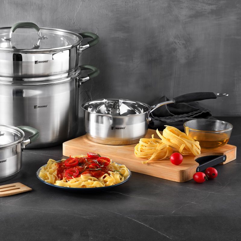 Bergner Midnight Rvs Steelpan - Inductie - 1.3 L - Afanaya