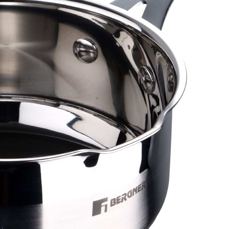 Bergner Midnight Rvs Steelpan - Inductie - 1.3 L - Afanaya