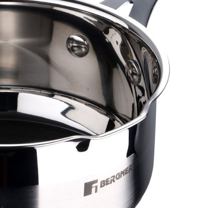 Bergner Midnight Rvs Steelpan - Inductie - 1.3 L - Afanaya