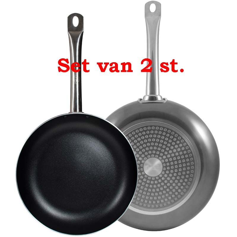 Bergner Prochef Platinum Koekenpannenset - 2 - Delig - Afanaya