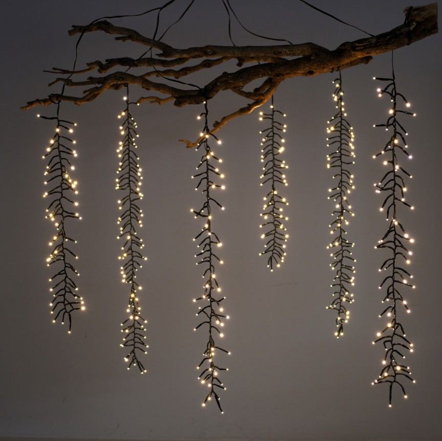 Cascadecluster - 6 Strengen - 480Led - Timer - Afanaya