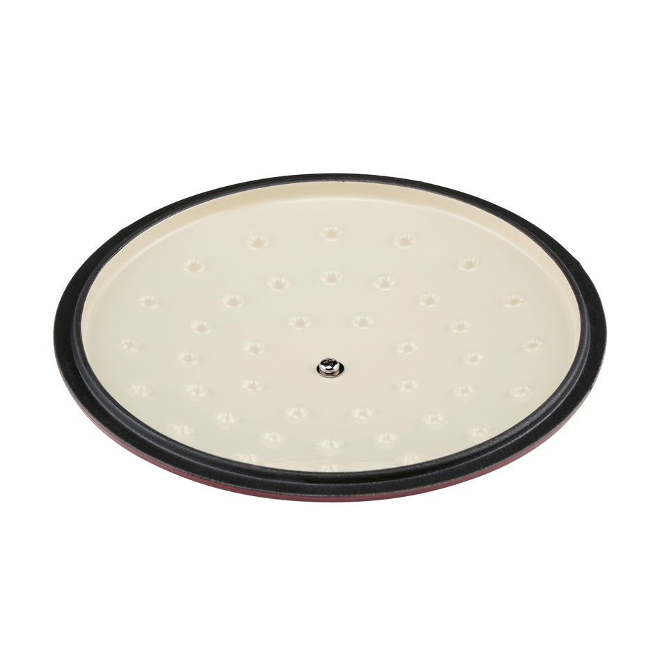 Casserole Enamel Cast Iron Red - Afanaya