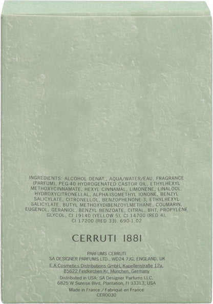 Cerruti 1881 Eau De Toilette 100ml for Men - Afanaya