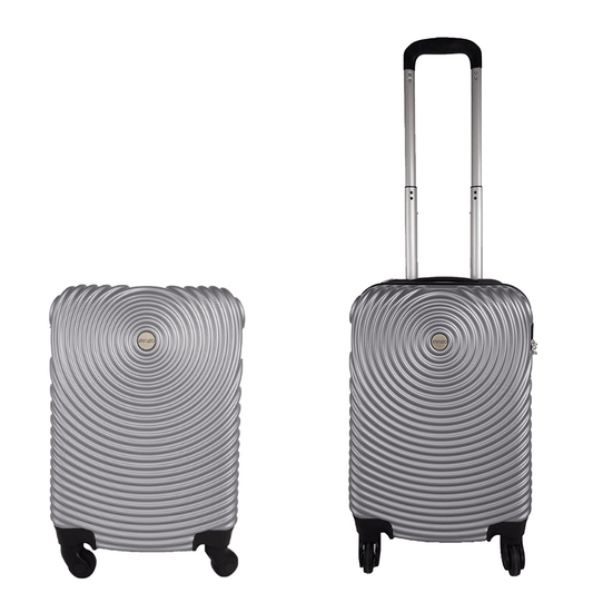Ceruzo Cabin - Size Suitcase Lightweight 51.5 cm Hand Luggage – Grey - Afanaya