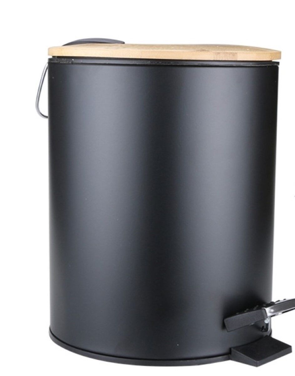 Ceruzo Prullenbak - 5 Liter - Zwart - Afanaya