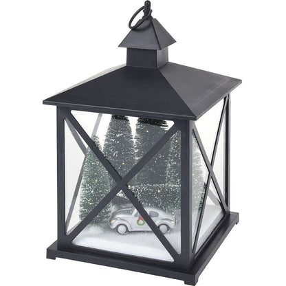 Christmas Lantern with LED Light 38cm Decorative Holiday Lantern for Indoor & Outdoor - Afanaya