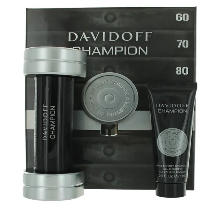 Davidoff Champion Eau De Toilette Vaporisateur 90ml Coffret 2 Produits - Afanaya