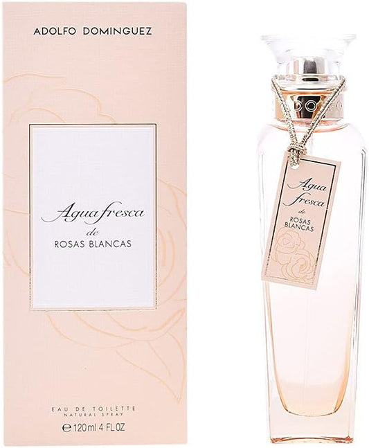 Adolfo Dominguez Agua Fresca de Rosas Blancas Eau de Toilette Spray Parfum Femme 120ml Édition 2017