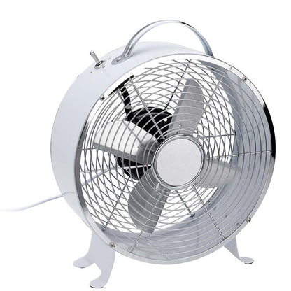 Excellent Electrics Tafelventilator Metaal 26Cm Wit - Afanaya