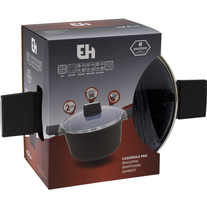 Excellent Houseware Braadpan Met Deksel - Ø24Cm - Aluminium - Afanaya