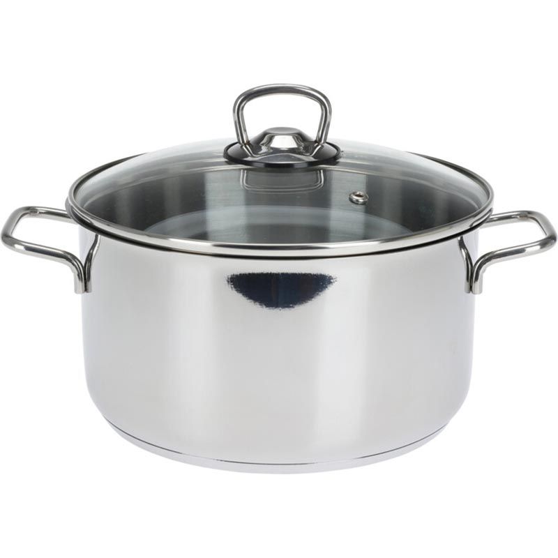 Excellent Houseware Kookpan - 22 Cm - 4.5 Liter - Rvs - Met Deksel - Afanaya