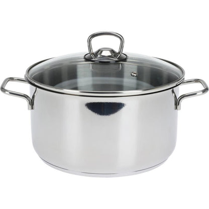 Excellent Houseware Kookpan - 22 Cm - 4.5 Liter - Rvs - Met Deksel - Afanaya