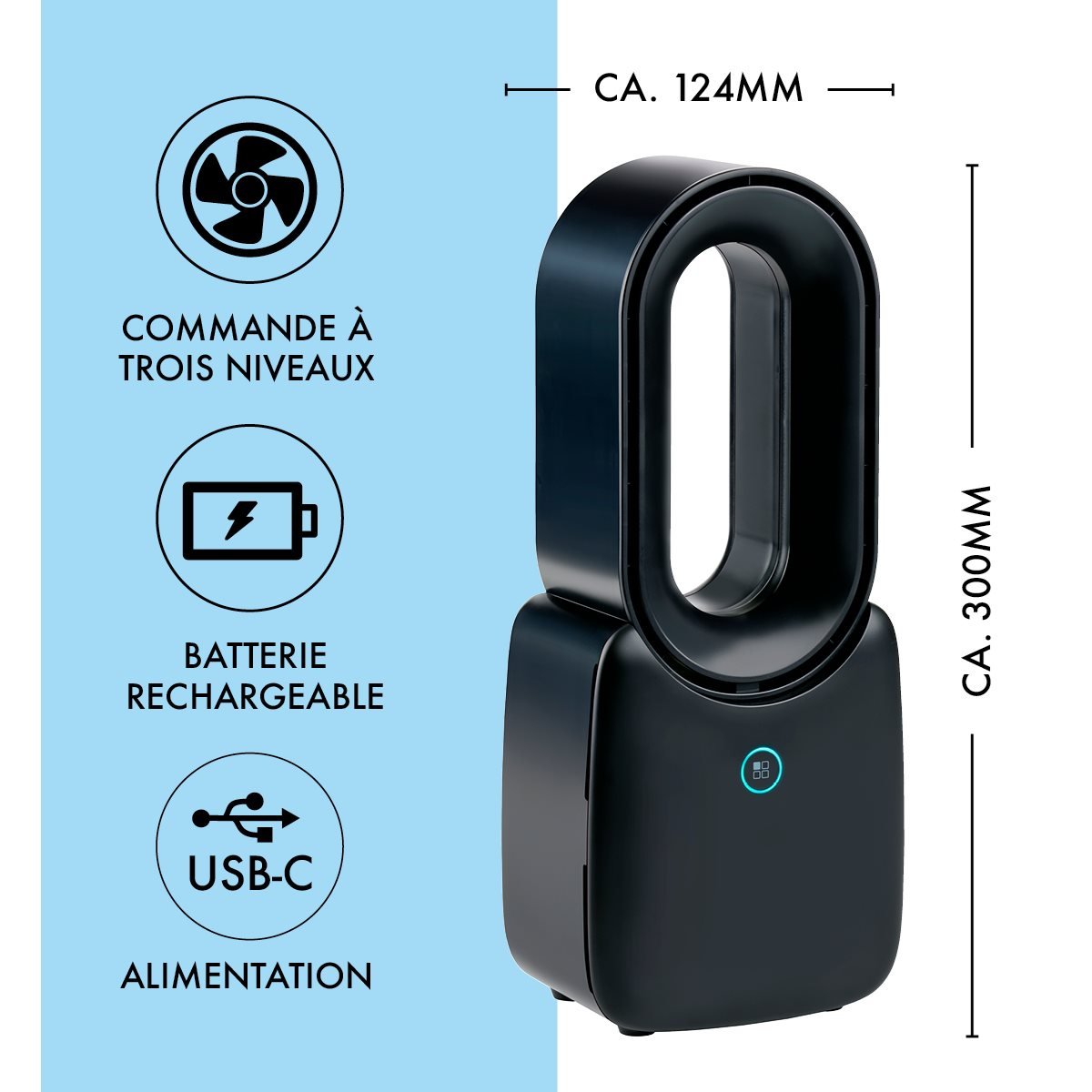 Fan Table Bladeless Usb - Afanaya