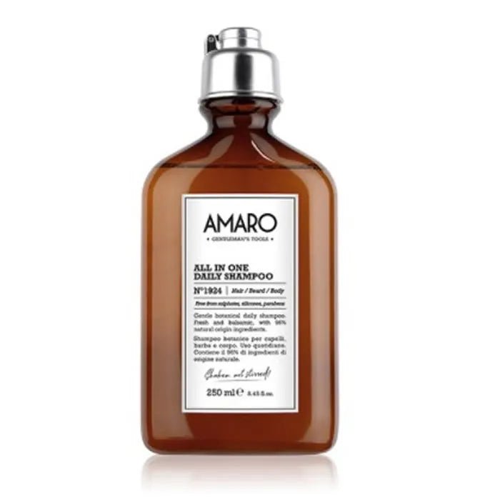 Farmavita Amaro All In One Daily Shampoo N1924 Hair - Beard - Body 250ml - Afanaya