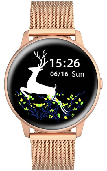 G. Rossi Women’s Smartwatch SW015 - 4 Rose Gold Fitness Tracker Heart Rate & Notifications - Afanaya