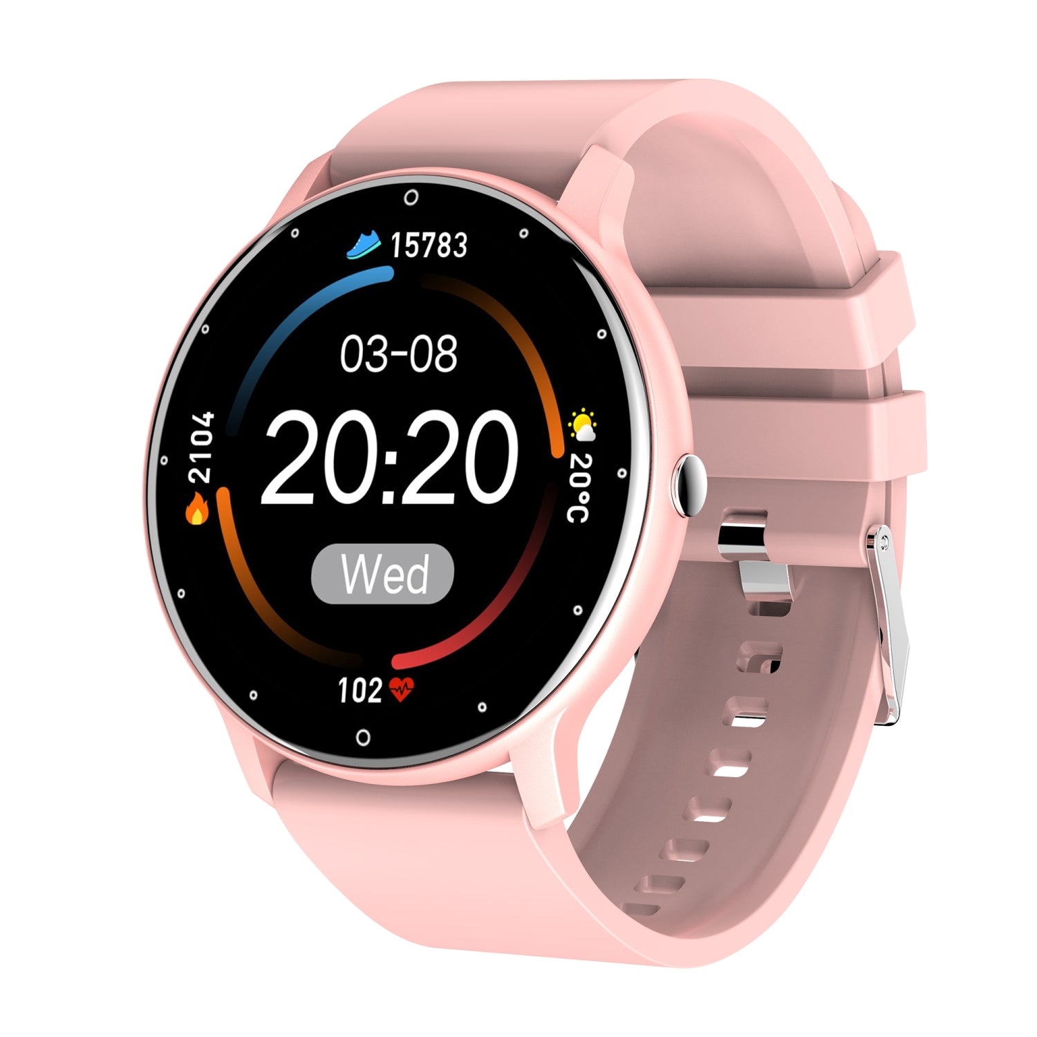 Gravity GT1 - 1 Women’s Smartwatch Elegant Design Fitness Tracker with Heart Rate Sleep & Notifications - Afanaya