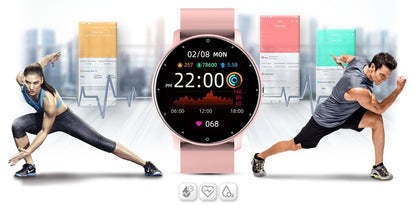 Gravity GT1 - 1 Women’s Smartwatch Elegant Design Fitness Tracker with Heart Rate Sleep & Notifications - Afanaya