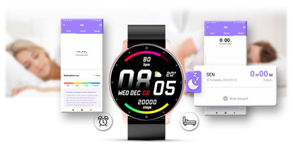 Gravity GT1 - 2 Women’s Smartwatch – Elegant Fitness & Health Tracker - Afanaya