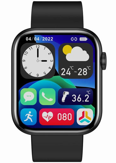 Gravity GT3 - 3 Smartwatch – 1.85” Full Touch Display Bluetooth Call Fitness & Health Tracking – Black - Afanaya