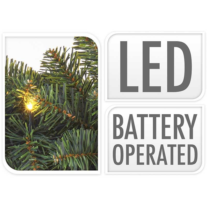 Guirlande 270Cm - 150 Takjes - 50Led - Met Timer - Afanaya