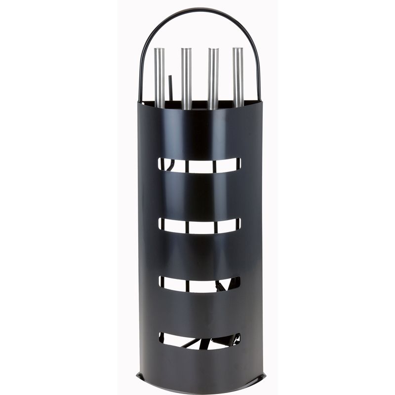 Home&Styling Openhaardset Rvs Zwart - 5 Delig - Afanaya