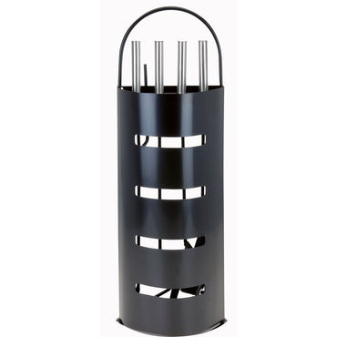 Home&Styling Openhaardset Rvs Zwart - 5 Delig - Afanaya