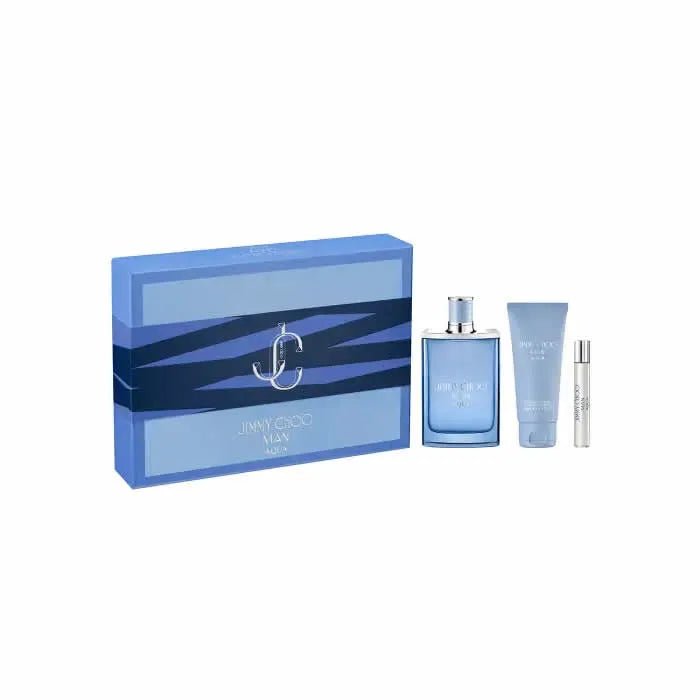 Jimmy Choo Man Aqua Eau De Toilette Vaporisateur 100ml Coffret 3 Produits - Afanaya