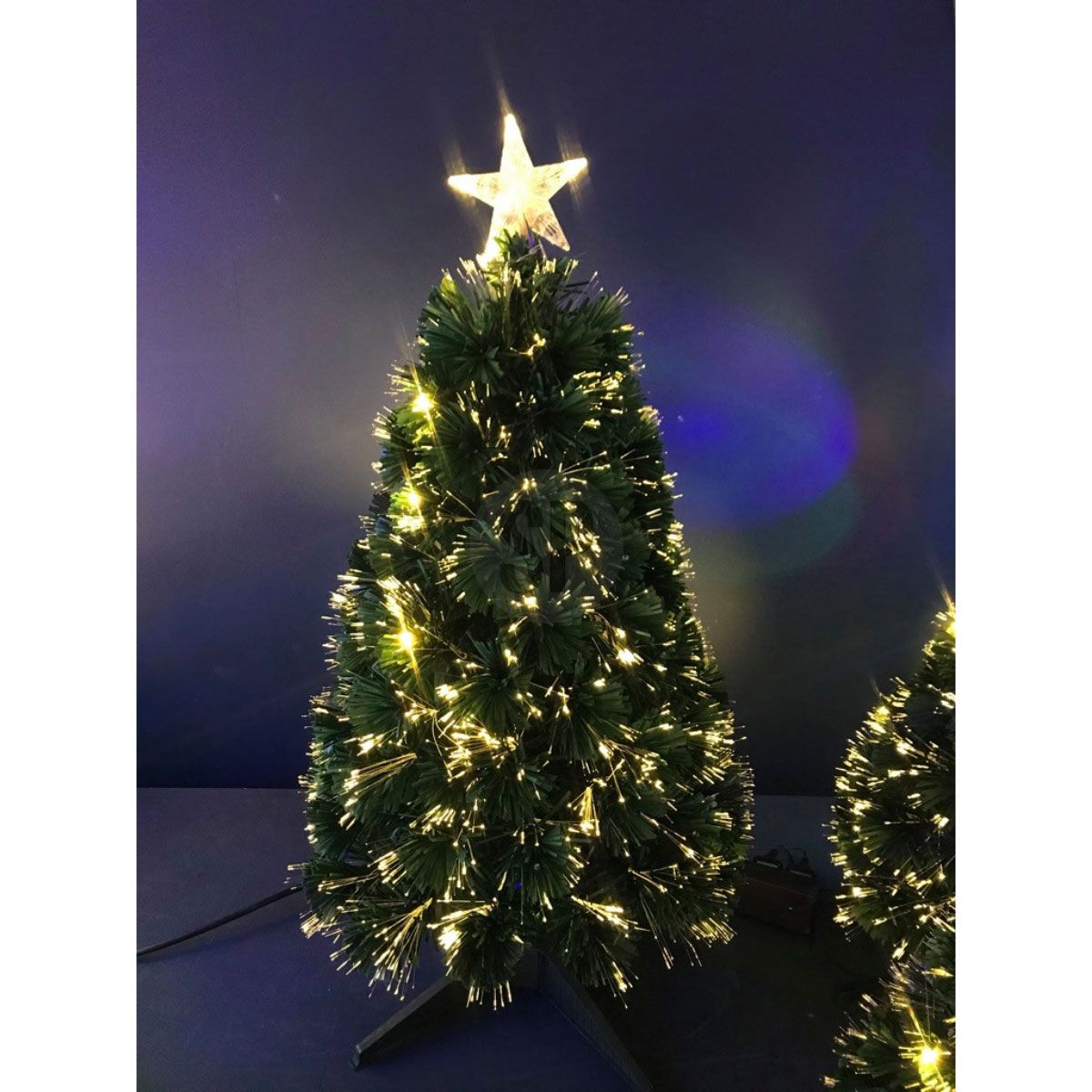 Kerstboom Met Fiberverlichting - 90 Cm - Warm Wit - Afanaya