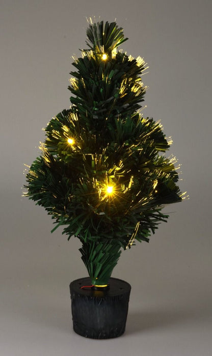 Kerstboom Met Verlichting - Fiber Optic - 45 Cm - Warm Wit - Afanaya