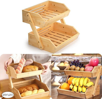 Ceruzo Fruit & Vegetable Rack Multi-Layer Kitchen Storage Organizer for Fresh Produce