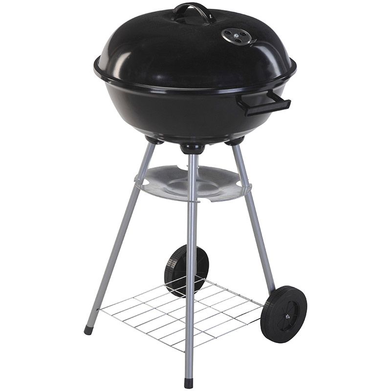 Kogelgrill - Houtskoolbarbecue - 46X78 - Zwart - Afanaya