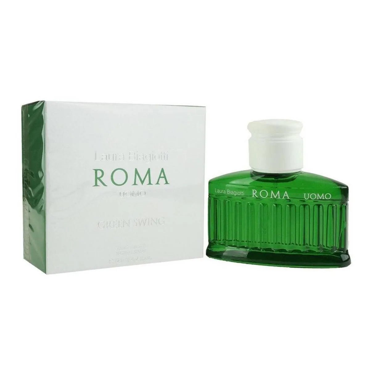 Laura Biagiotti Roma Uomo Eau De Toilette Green Swing 200ml Spray - Afanaya