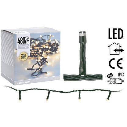 Led - Verlichting - 480 Led's - 36 Meter - Extra Warm Wit - Afanaya