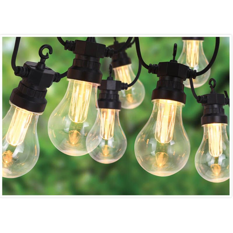 Lichtsnoer Met 10 Led Reflector Lampen - Voor Buiten - Afanaya