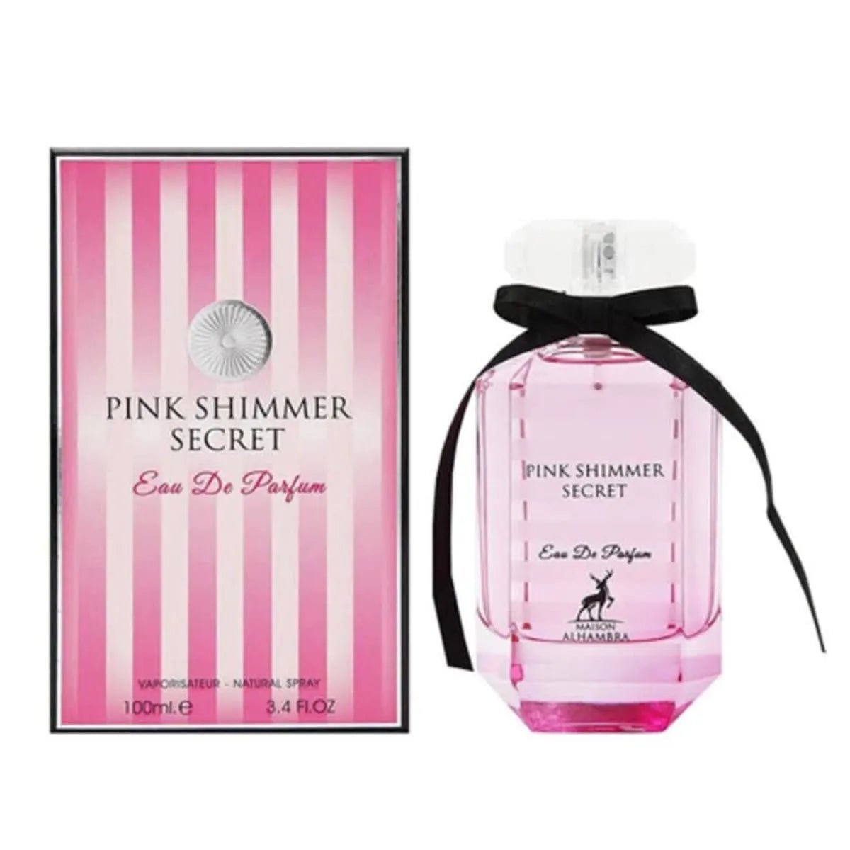 Maison Alhambra Pink Shimmer Secret Eau De Parfum 100ml Spray - Afanaya