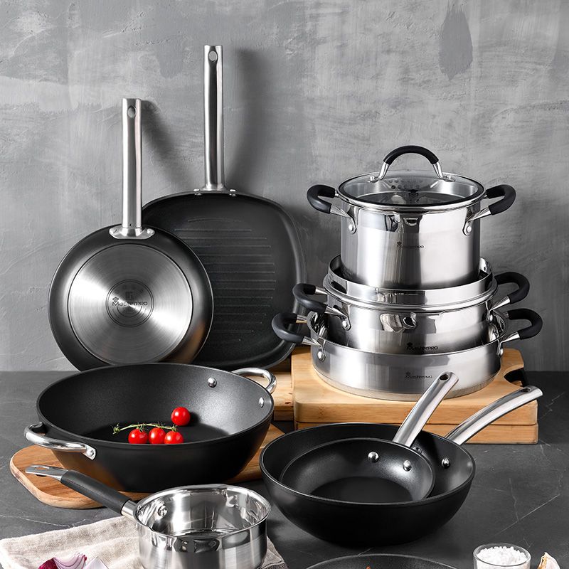 Masterpro Wokpan - Inductie - 28 X 7.2 Cm - Foodies Collection - Afanaya