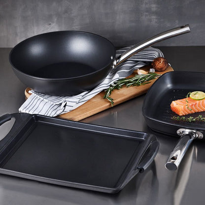 Masterpro Wokpan - Inductie - 28 X 7.2 Cm - Foodies Collection - Afanaya