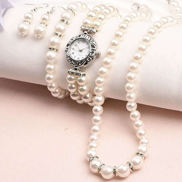 Mileya Watch Set with Jewelry Classic & Women - Afanaya