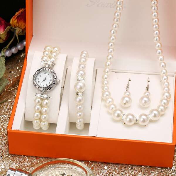 Mileya Watch Set with Jewelry Classic & Women - Afanaya