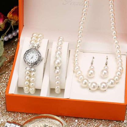 Mileya Watch Set with Jewelry Classic & Women - Afanaya