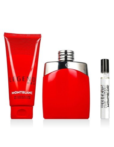 Montblanc Legend Red Eau de Parfum Gift Set – 100ml + 7.5ml Travel Spray + 100ml Shower Gel - Afanaya