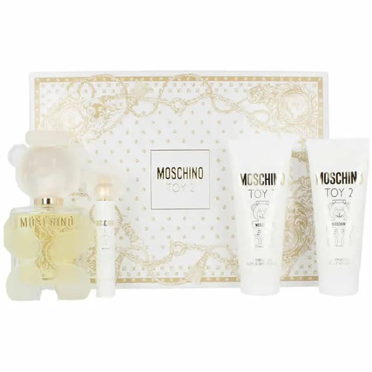 Moschino Toy 2 Eau De Parfum Spray 100ml Coffret 4 Produits - Afanaya
